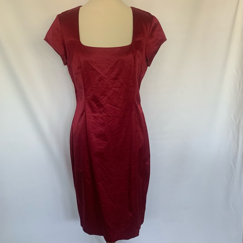 Shape FX Burgundy Red Dress Size 14